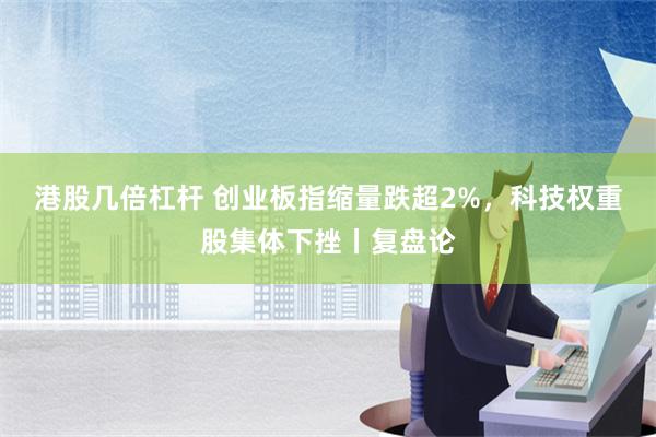 港股几倍杠杆 创业板指缩量跌超2%，科技权重股集体下挫丨复盘论